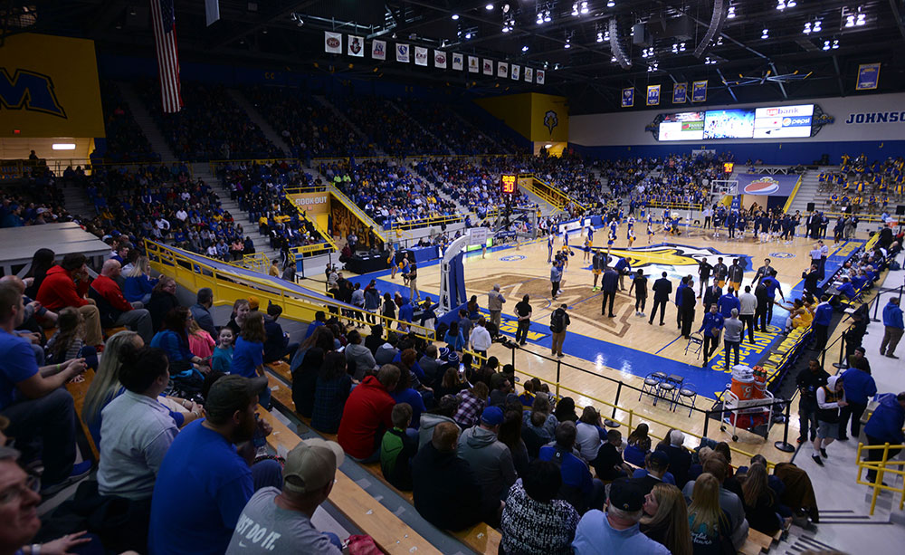 Inside Eagles Basketball Stadium 